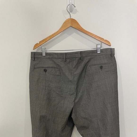 John Varvatos Gray 100% Virgin Wool Pants - Picture 4 of 7